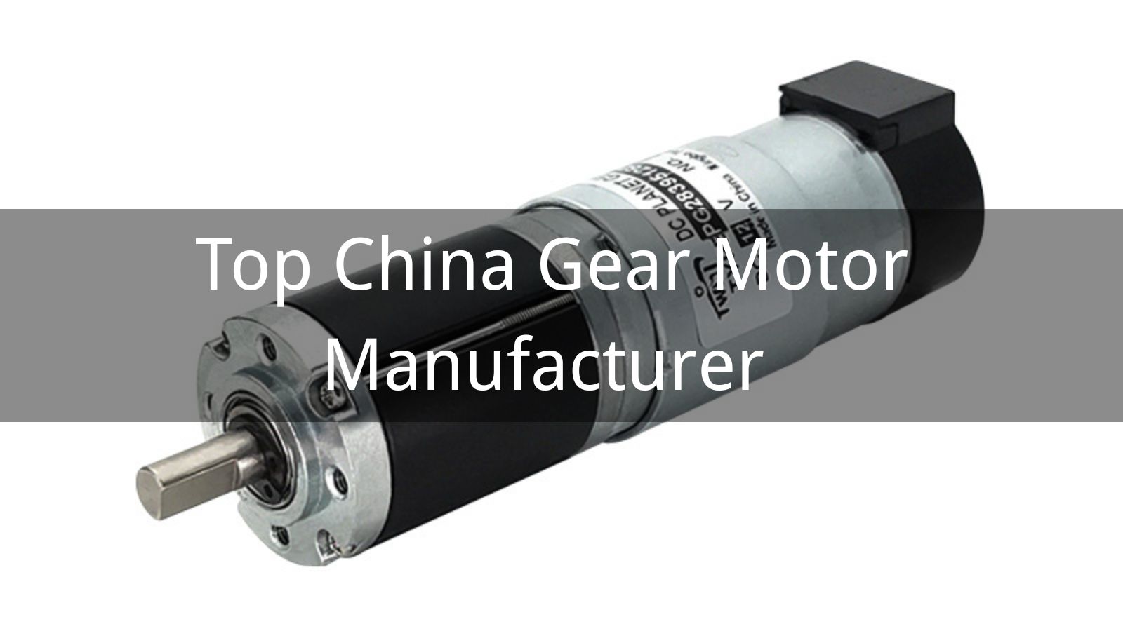 Top 10 China Gear Motor Manufacturer in 2025