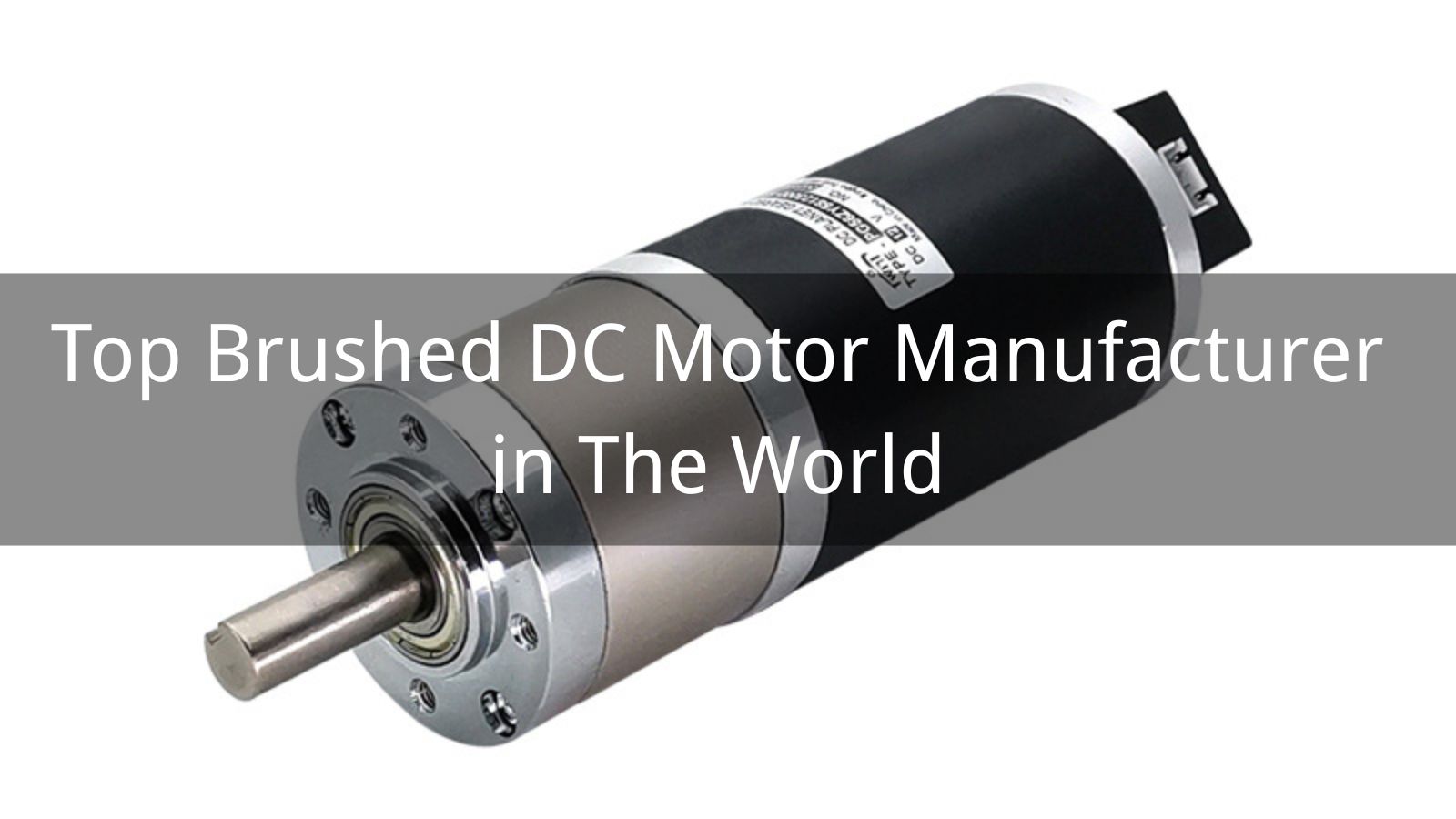 Top 10 Brushed DC Motor Manufacturer in The World 2025