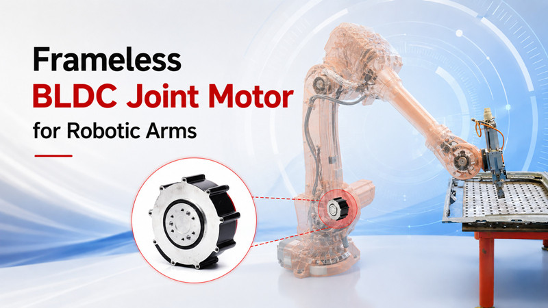 Frameless BLDC Joint Motor for Robotic Arms