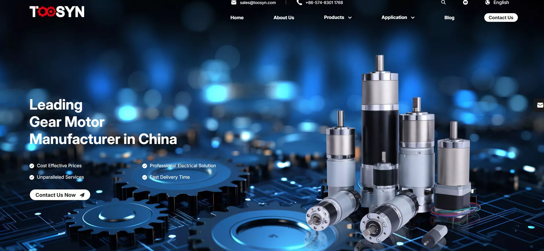 Toosyn Engineering Team specialized in DC gear motors